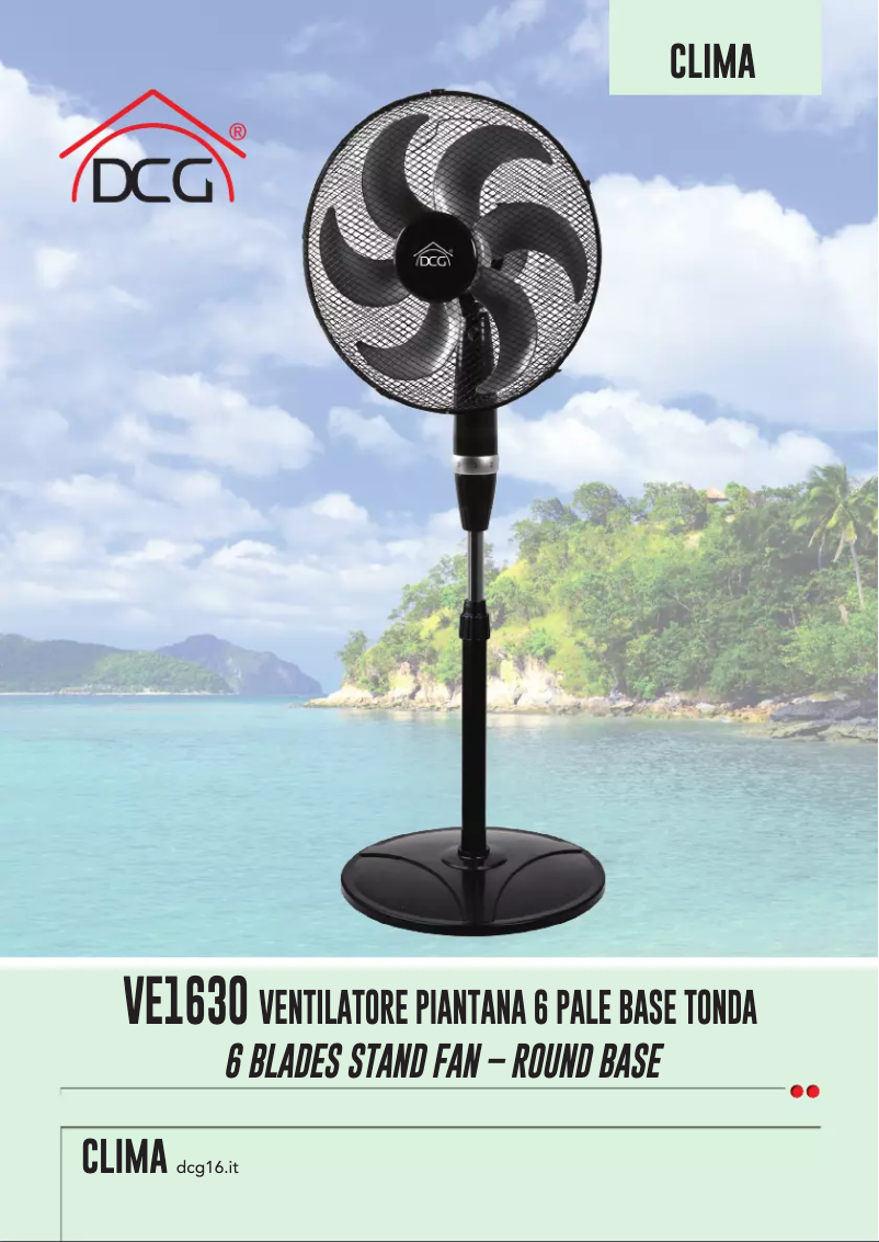 Imagen de la primera página del manual del dispositivo VE1630