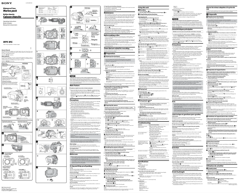 Página 1 del manual Manual de usuario Sony MPK-WG