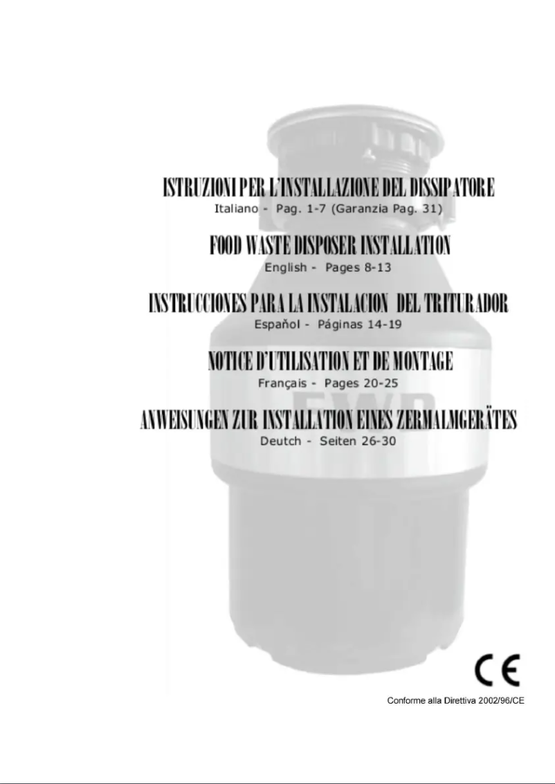 Página 1 del manual Manual de usuario Barazza 1DSEC2