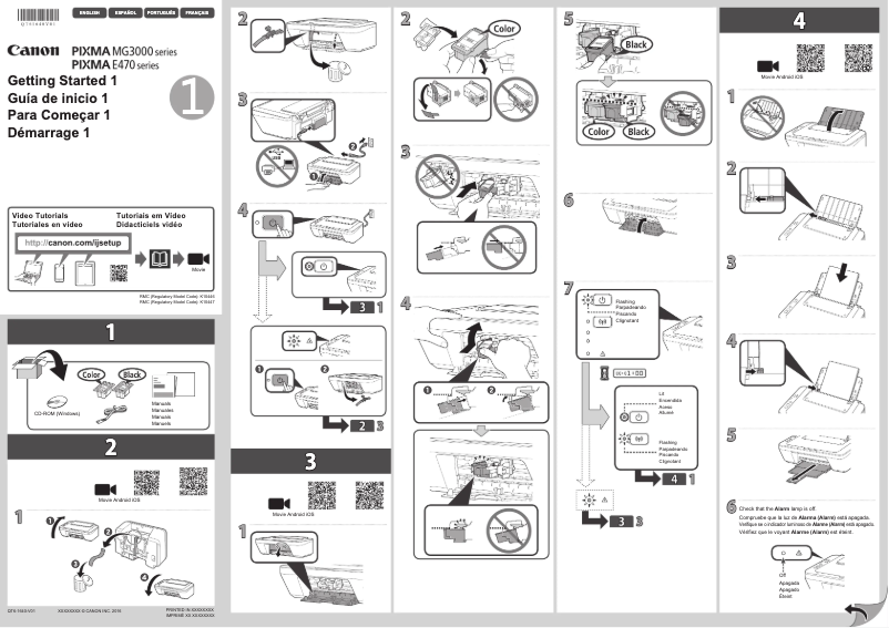 Imagen de la primera página del manual del dispositivo Pixma E470