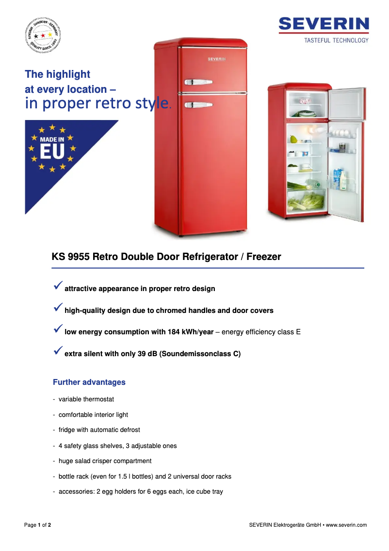 Imagen de la primera página del manual del dispositivo KS 9955