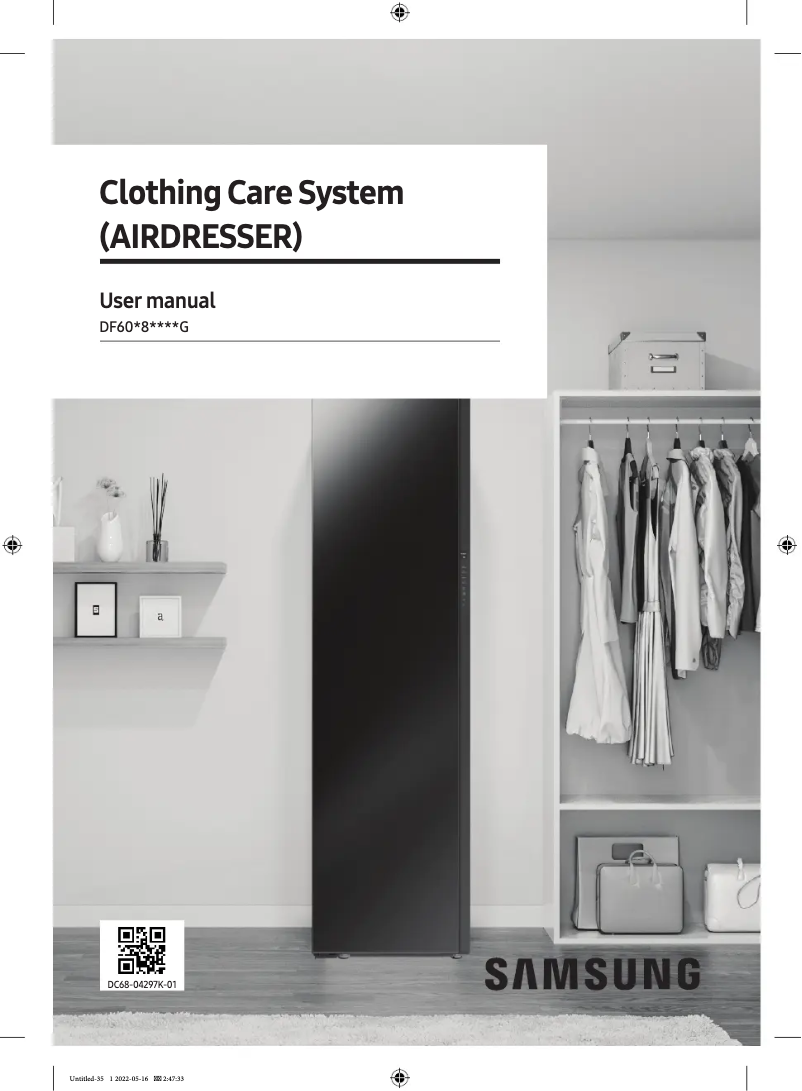 Imagen de la primera página del manual del dispositivo DF60A8500HG