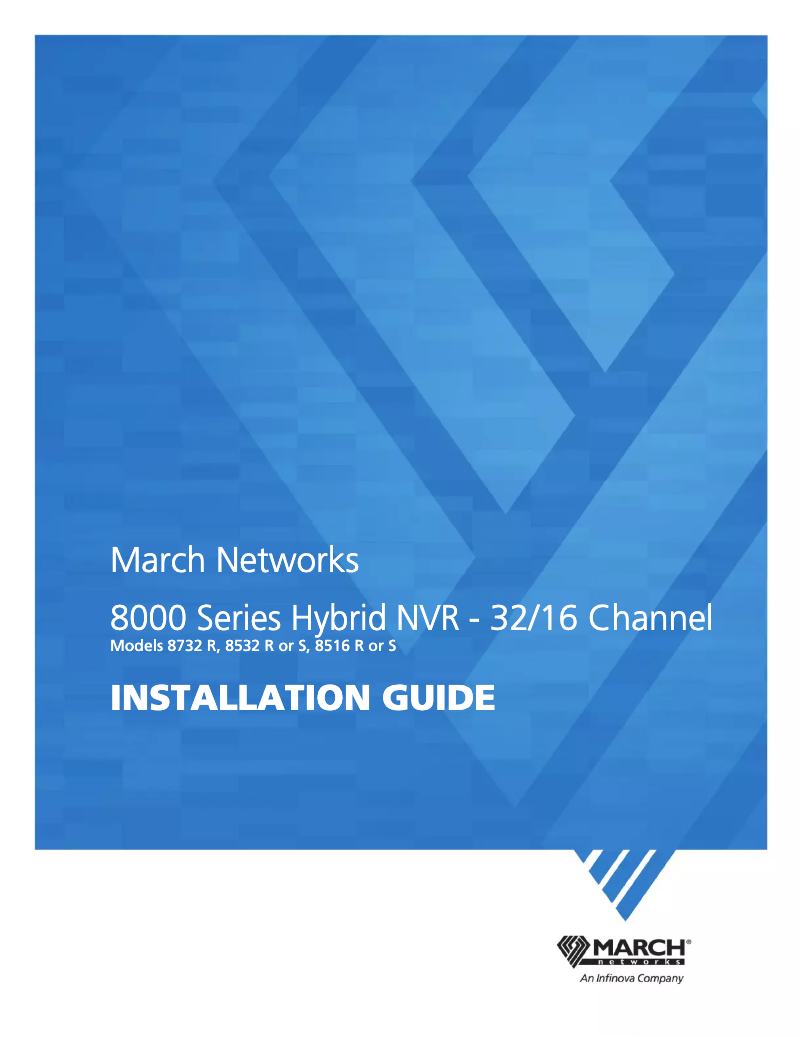 Página 1 del manual Manual de usuario March Networks 8532R