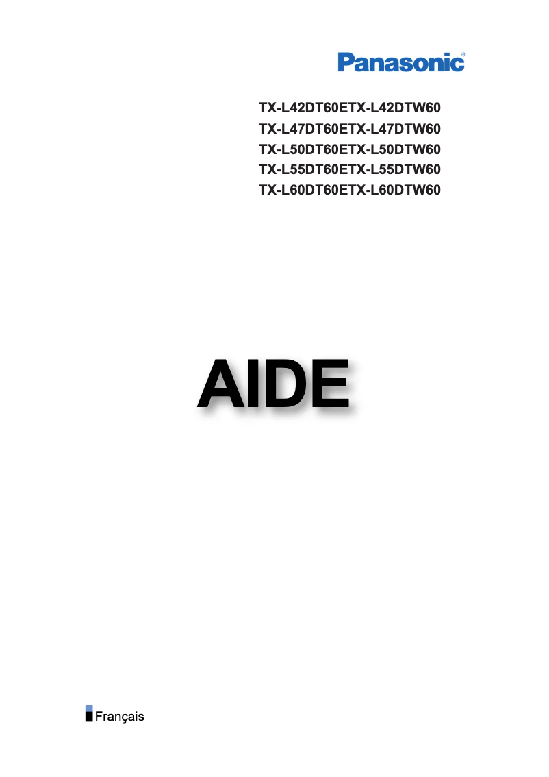 Página 1 del manual Manual de usuario Panasonic Viera TX-L55DT60