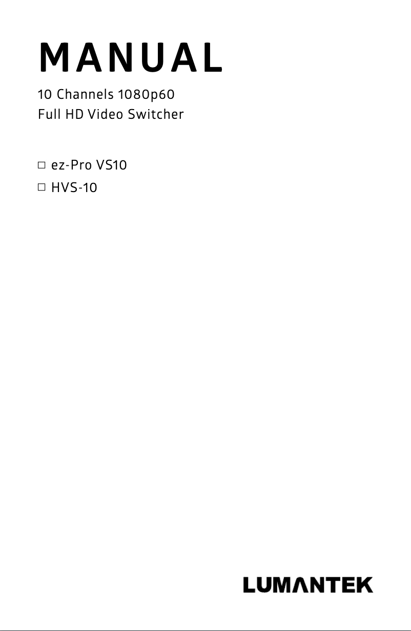 Imagen de la primera página del manual del dispositivo ez-Pro VS10