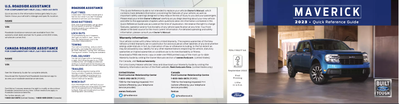 Imagen de la primera página del manual del dispositivo Maverick (2023)