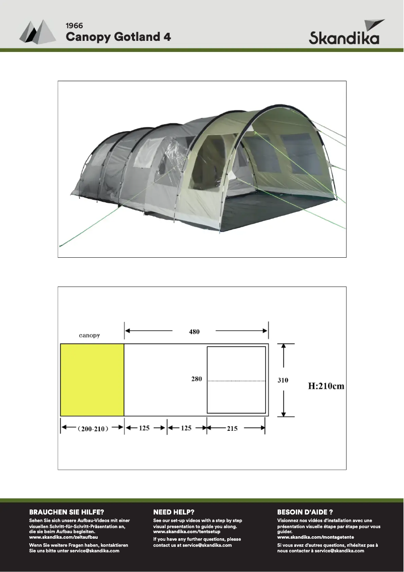 Imagen de la primera página del manual del dispositivo Canopy Gotland 4
