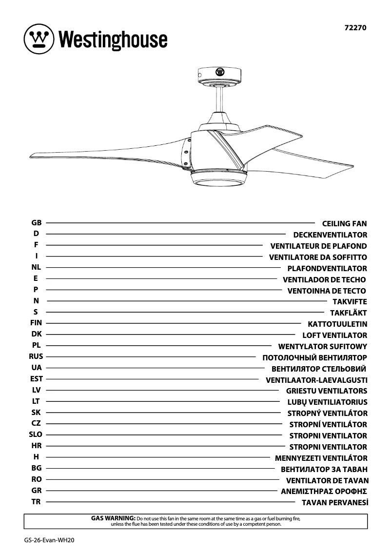 Imagen de la primera página del manual del dispositivo 72270