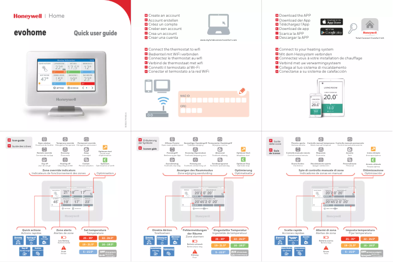 Imagen de la primera página del manual del dispositivo Home THR99C3100