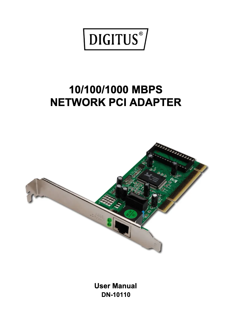 Página 1 del manual Manual de usuario Digitus DN-10110