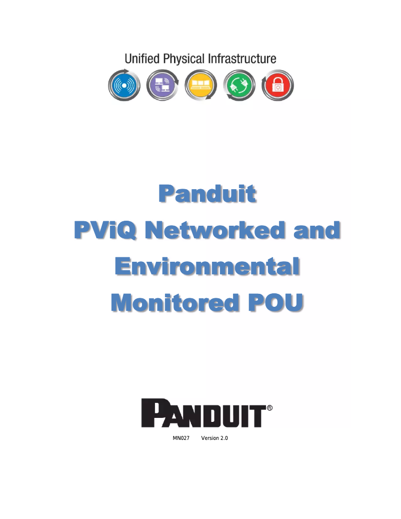 Página 1 del manual Manual de usuario Panduit QD0B1L2BN0861