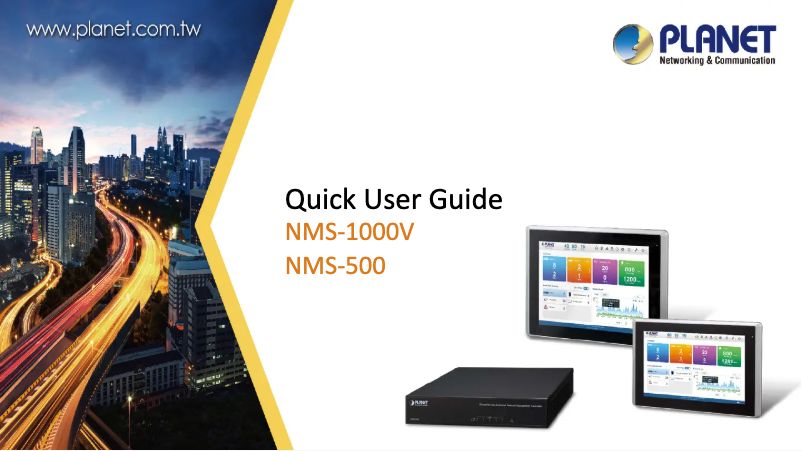 Página 1 del manual Manual de usuario Planet NMS-1000V