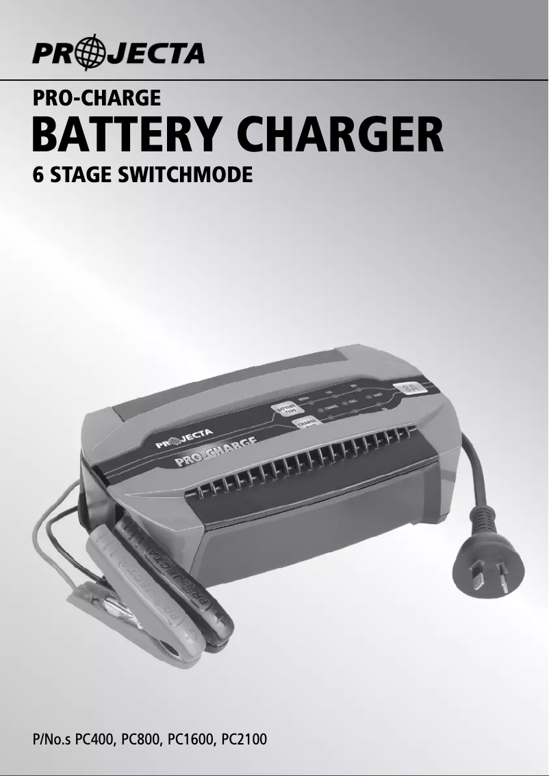 Imagen de la primera página del manual del dispositivo PC800