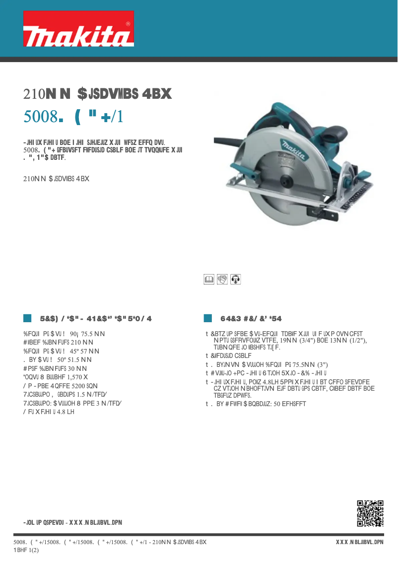 Imagen de la primera página del manual del dispositivo 5008MGAJ/1