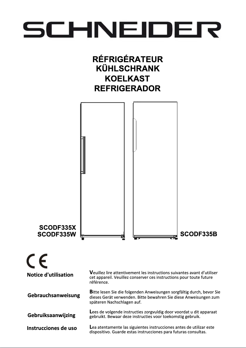 Imagen de la primera página del manual del dispositivo SCODF335X
