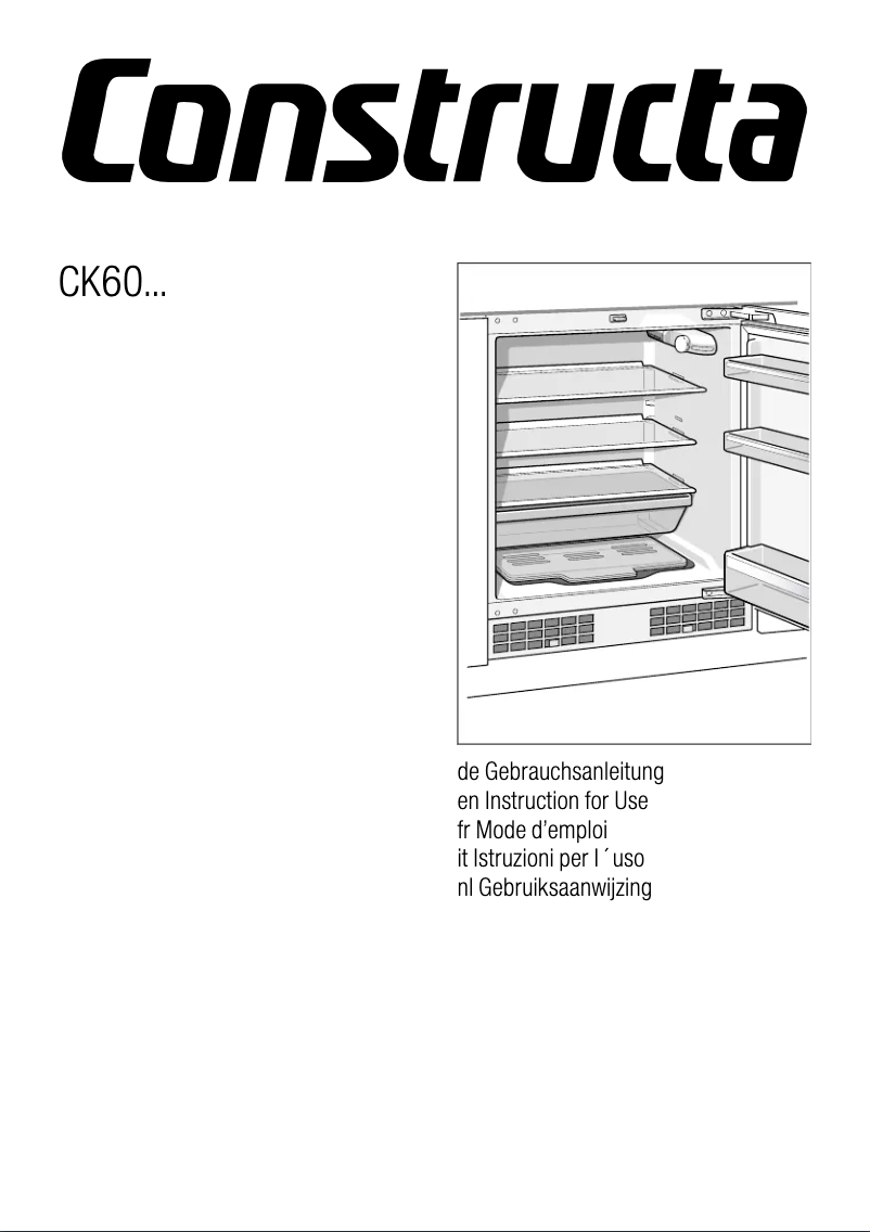 Página 1 del manual Manual de usuario Constructa CK60144