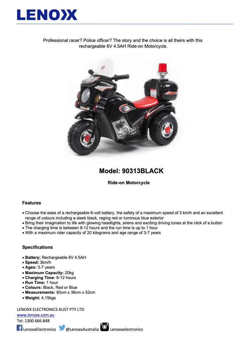 Imagen de la primera página del manual del dispositivo 90313