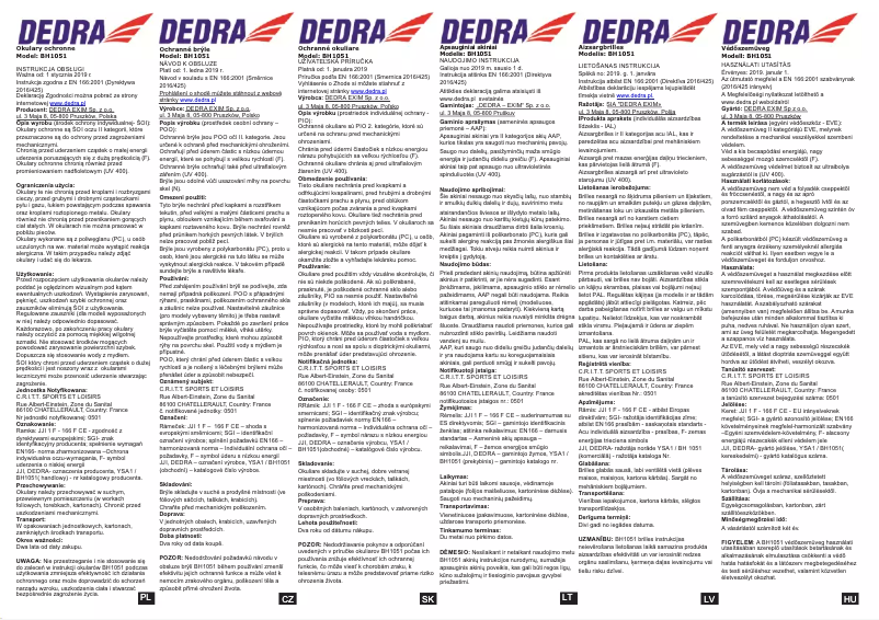 Imagen de la primera página del manual del dispositivo BH1051