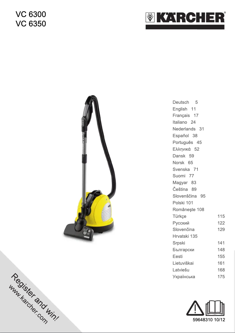 Imagen de la primera página del manual del dispositivo VC 6350