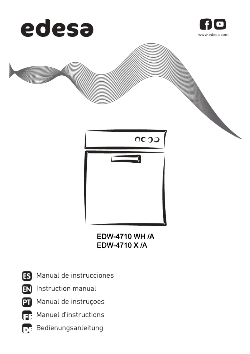 Imagen de la primera página del manual del dispositivo EDW-4710 WH