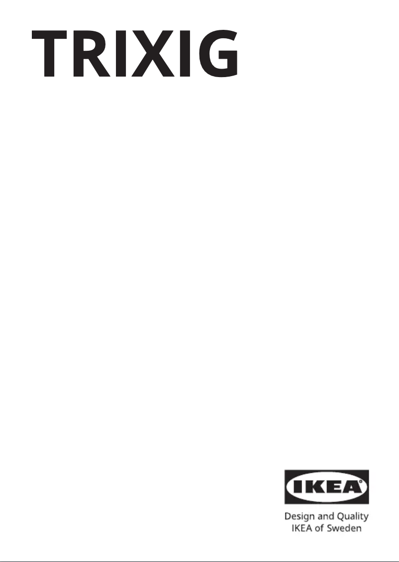 Página 1 del manual Manual de usuario Ikea TRIXIG 605.669.67