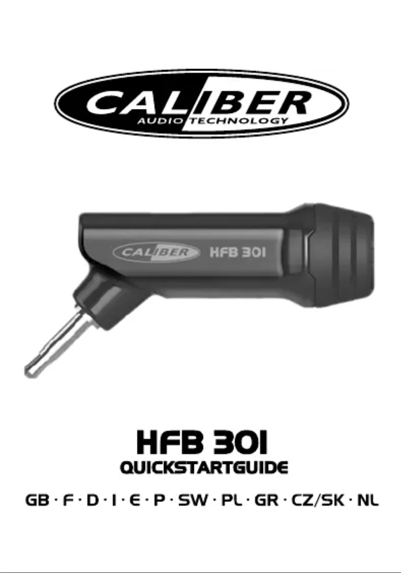Página 1 del manual Manual de usuario Caliber HFB 301