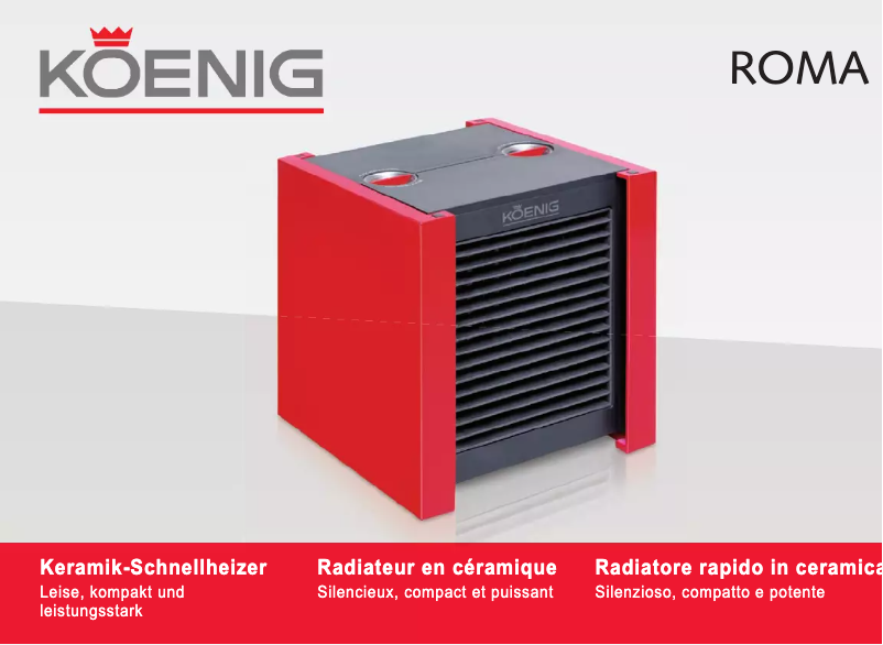 Página 1 del manual Manual de usuario Koenig Roma B06145