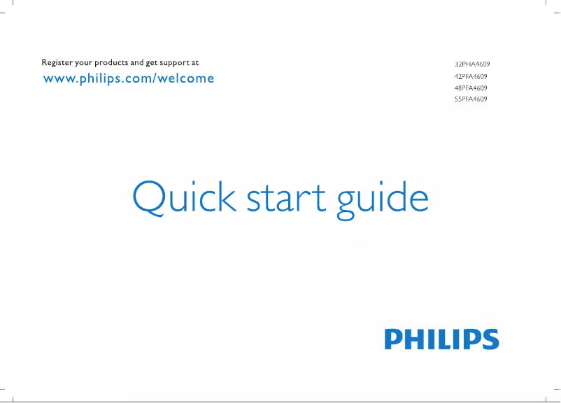 Imagen de la primera página del manual del dispositivo 55PFA4609S