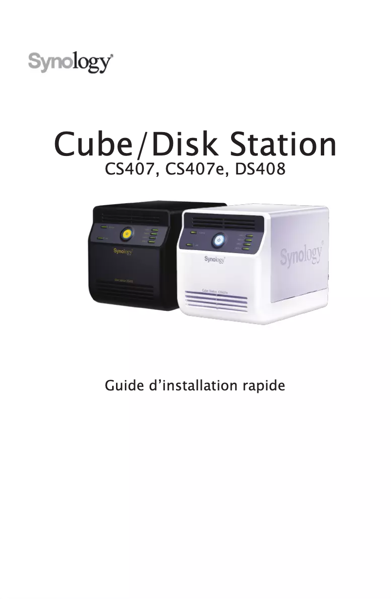 Página 1 del manual Manual de usuario Synology Cube Station CS407e
