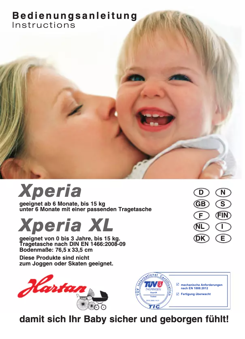 Imagen de la primera página del manual del dispositivo Xperia