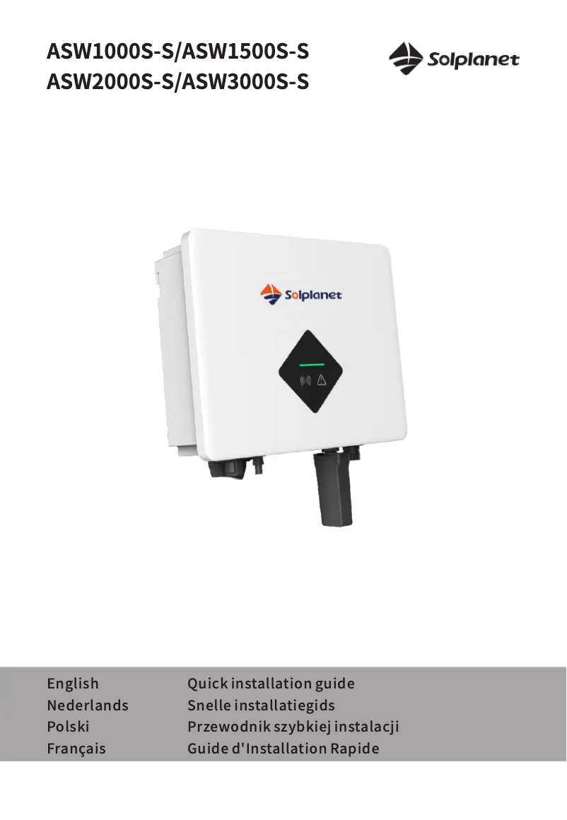 Imagen de la primera página del manual del dispositivo ASW3000S-S