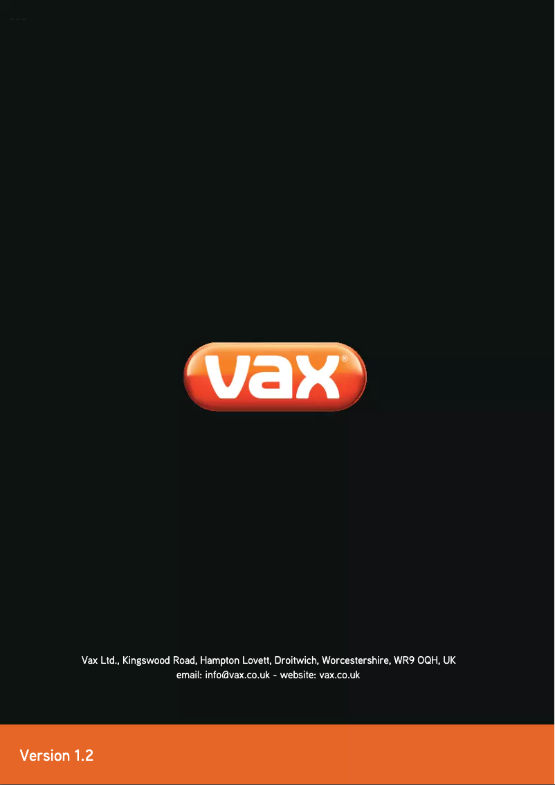 Página nº 1 - Manual de usuario Vax Powermax VRS16S