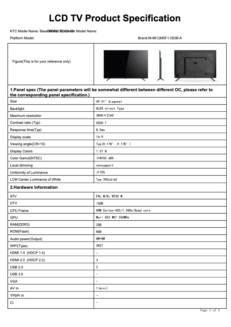 Imagen de la primera página del manual del dispositivo BLA50ULC01