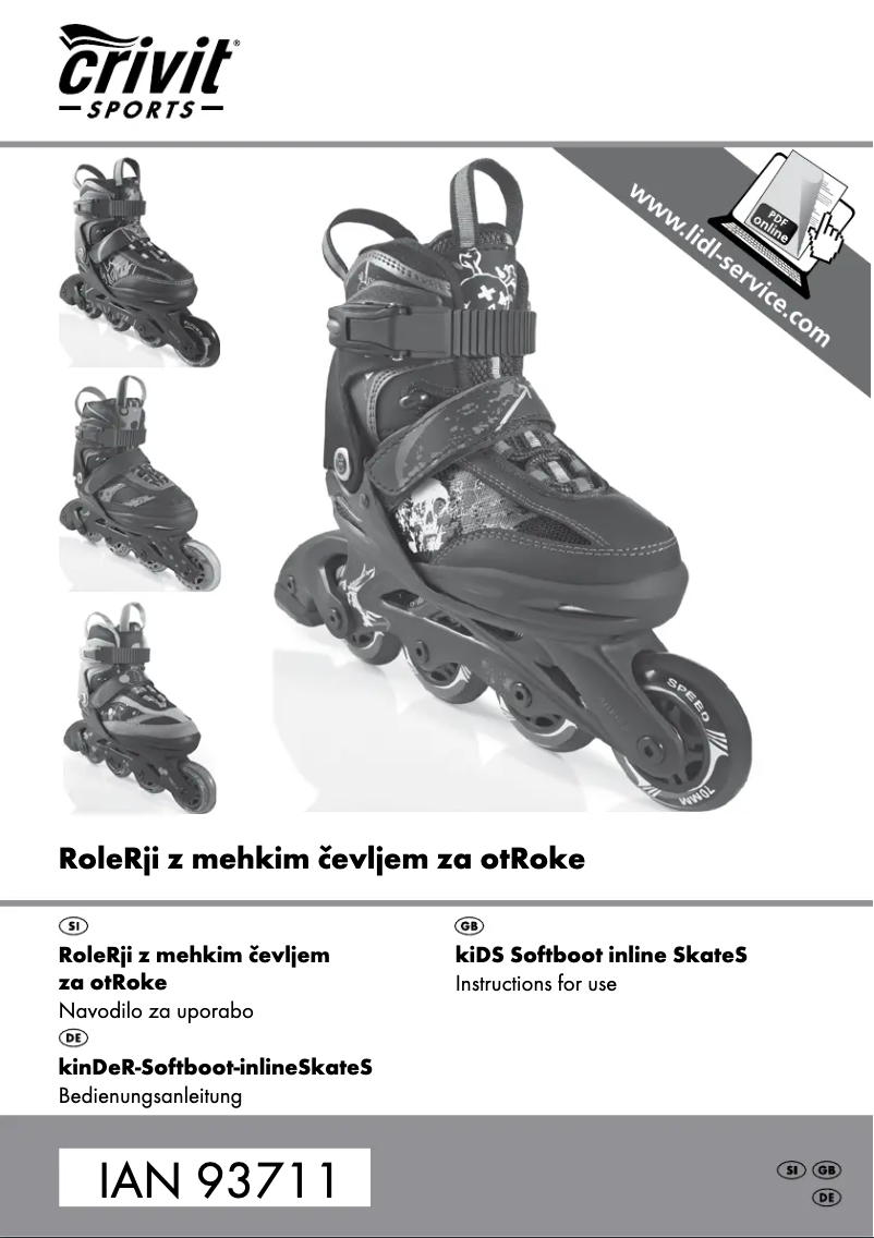 Imagen de la primera página del manual del dispositivo IAN 93711