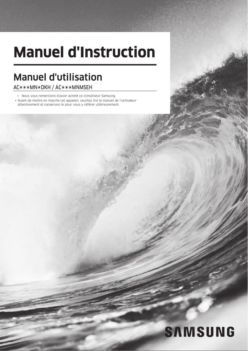 Página 1 del manual Manual de usuario Samsung AC052MNMSEH/EU