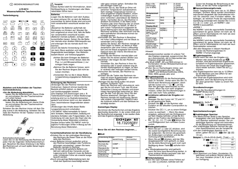 Imagen de la primera página del manual del dispositivo LCD 8210