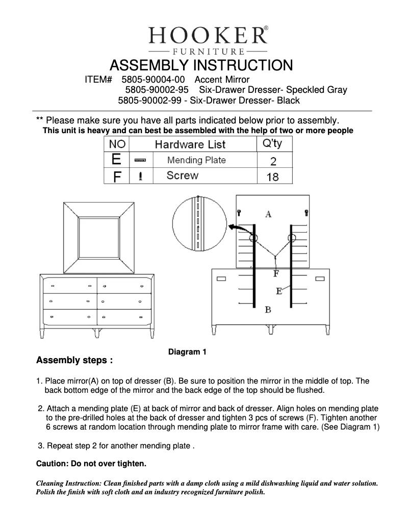 Imagen de la primera página del manual del dispositivo 5805-90004-00