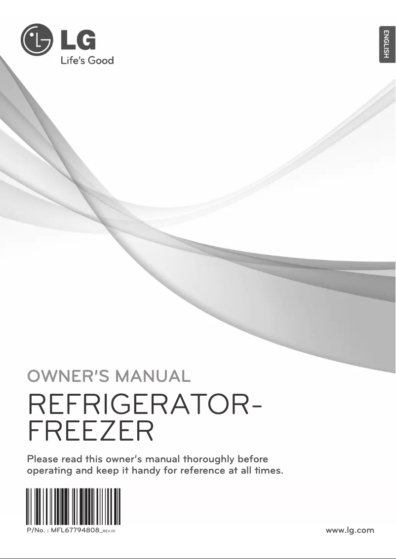 Imagen de la primera página del manual del dispositivo GR-B429BSQZ