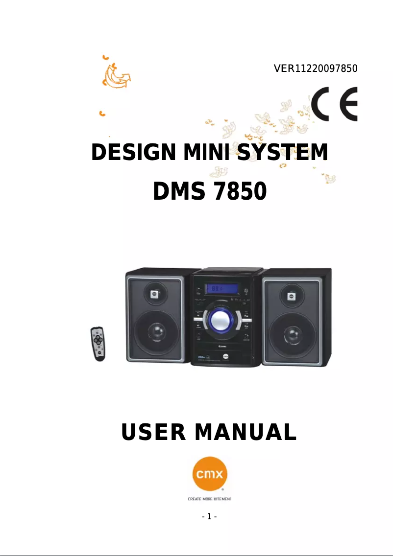 Página nº 1 - Manual de usuario CMX DMS 7850