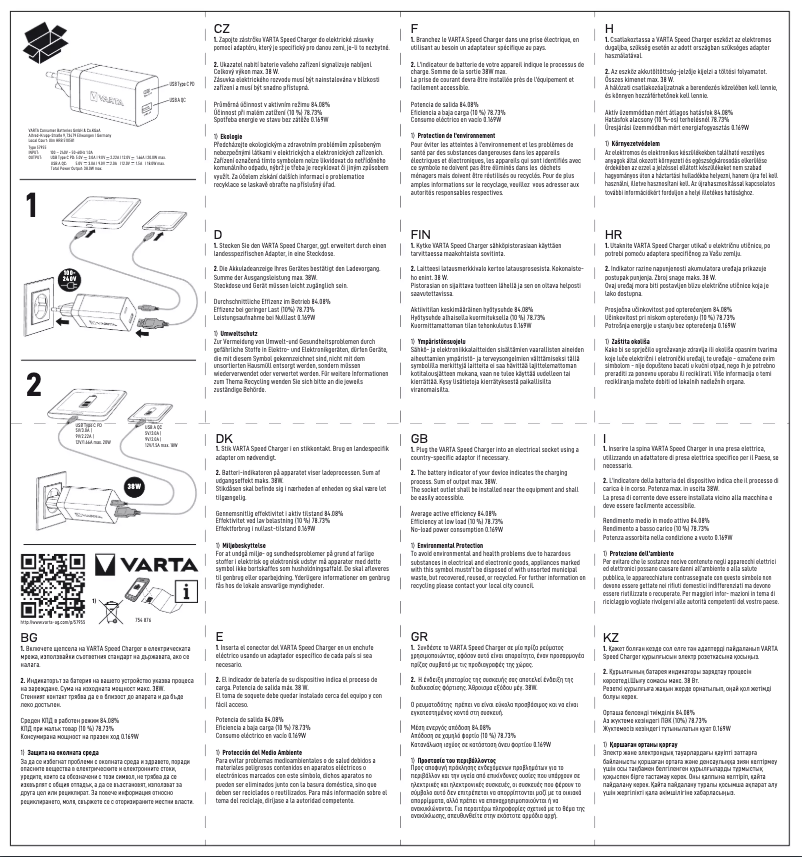 Página 1 del manual Manual de usuario Varta Speed Charger 57955