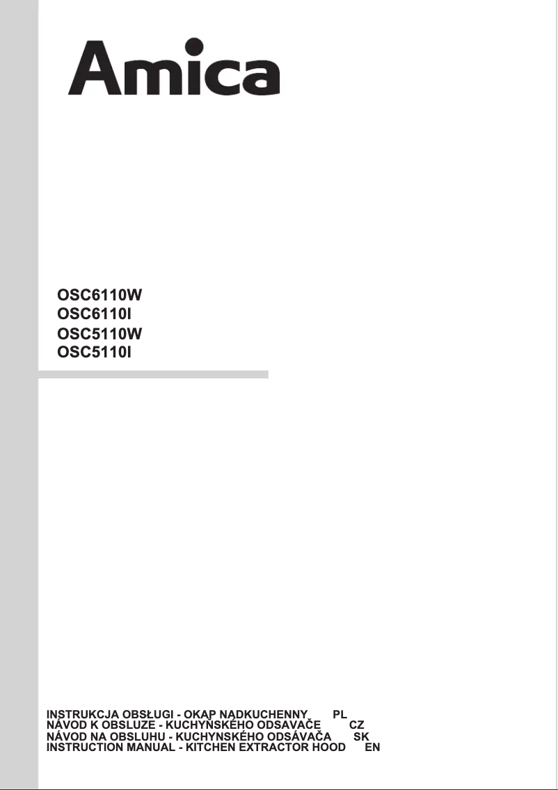 Página nº 1 - Manual de usuario Amica OSC 5110 I