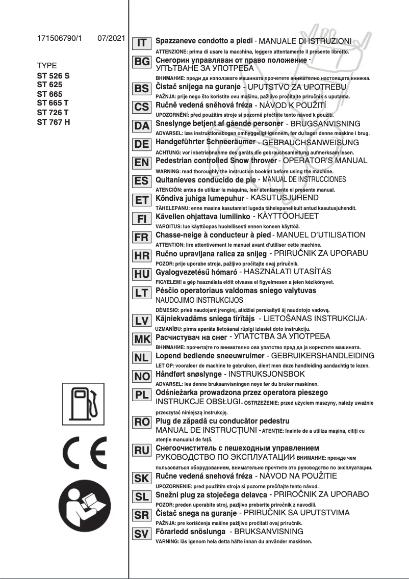 Página 1 del manual Manual de usuario Stiga ST 5262 P