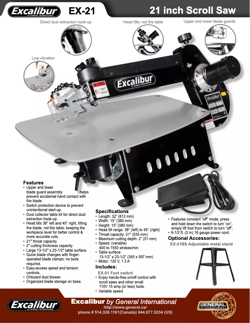 Imagen de la primera página del manual del dispositivo EX-21