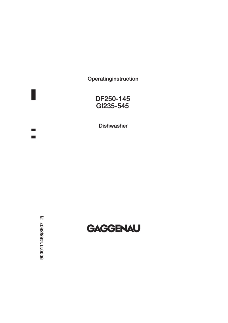 Imagen de la primera página del manual del dispositivo DF 250-145