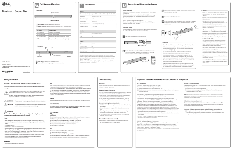 Página nº 1 - Manual de usuario LG GM84SDDB