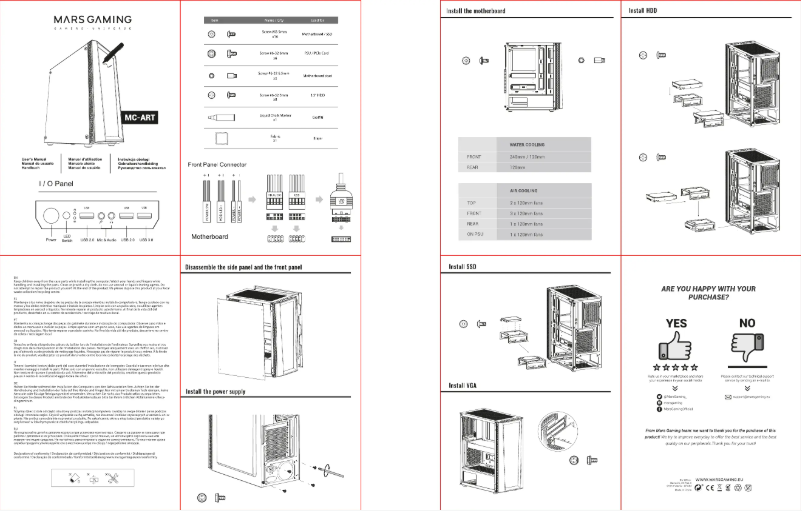 Imagen de la primera página del manual del dispositivo MC-ART