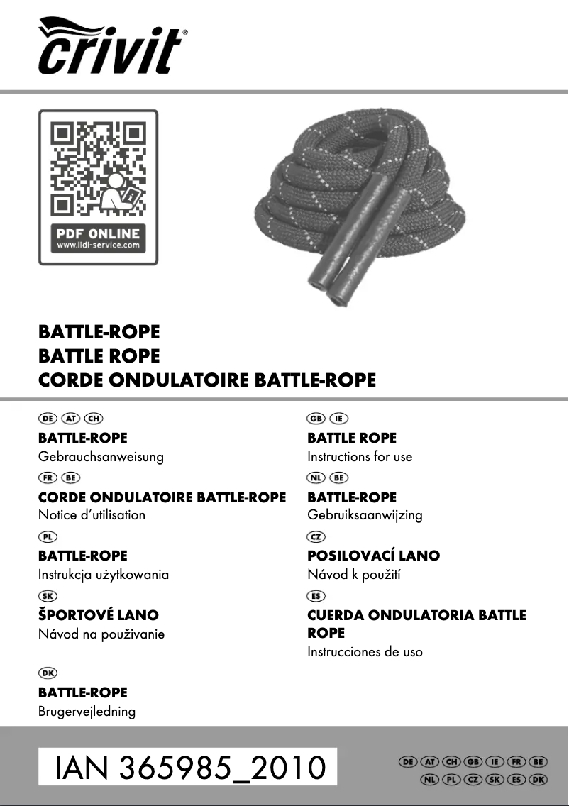 Página nº 1 - Manual de usuario Crivit IAN 365985