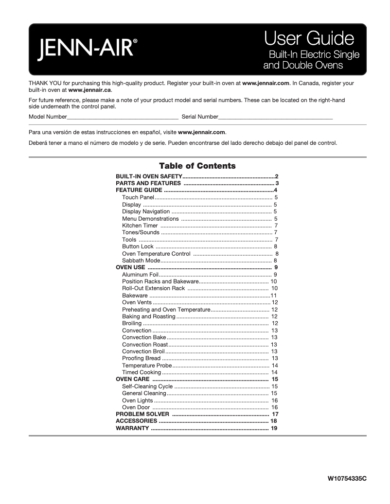 Imagen de la primera página del manual del dispositivo JMW2430DB