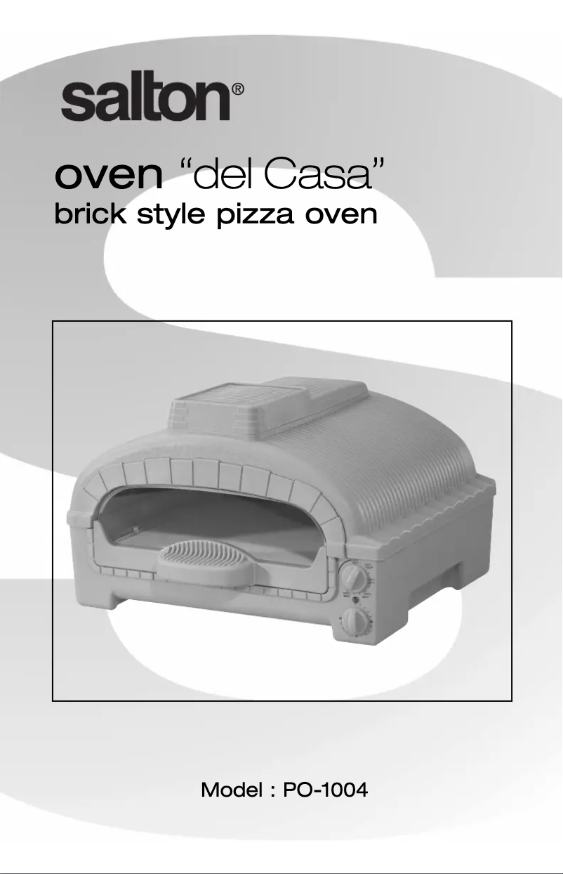 Página nº 1 - Manual de usuario Salton del Casa PO-1004