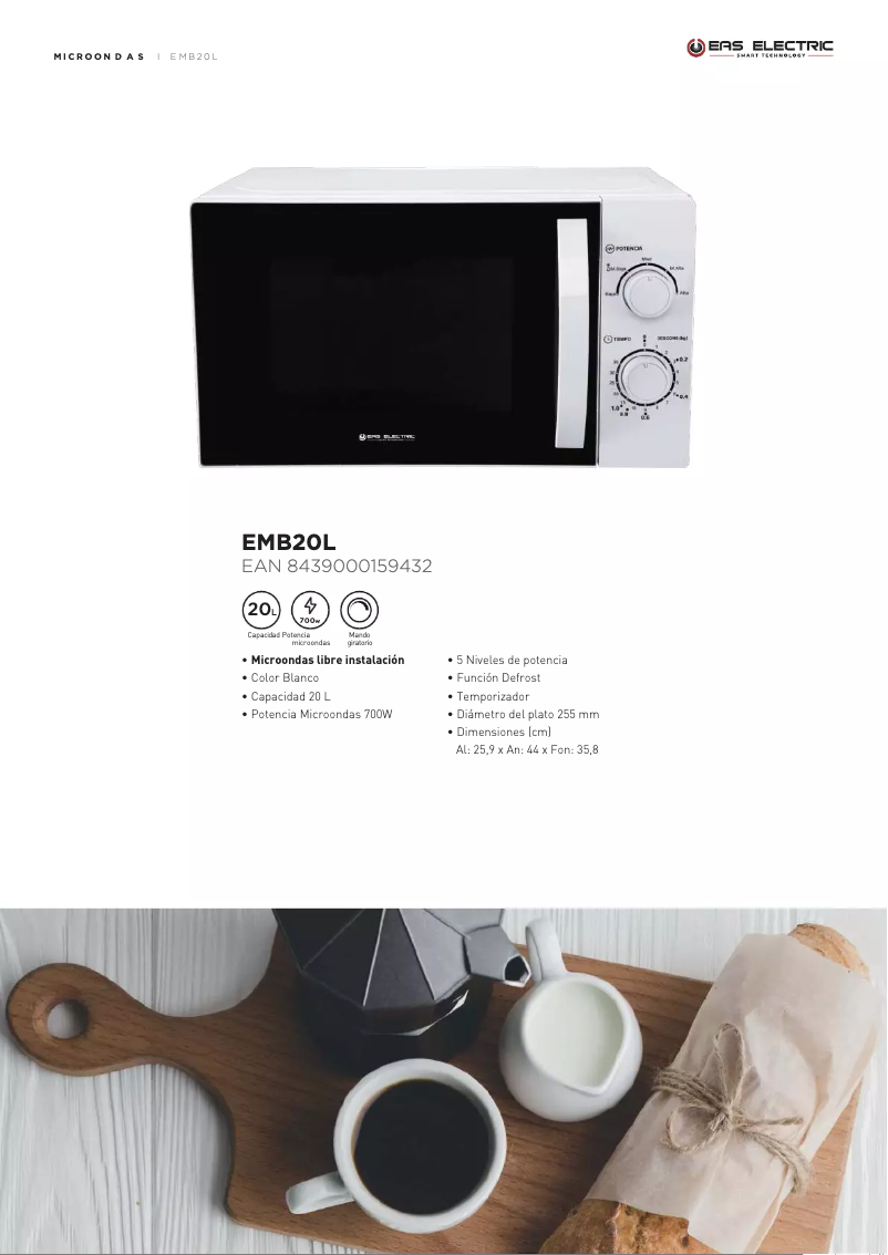 Imagen de la primera página del manual del dispositivo EMB20L